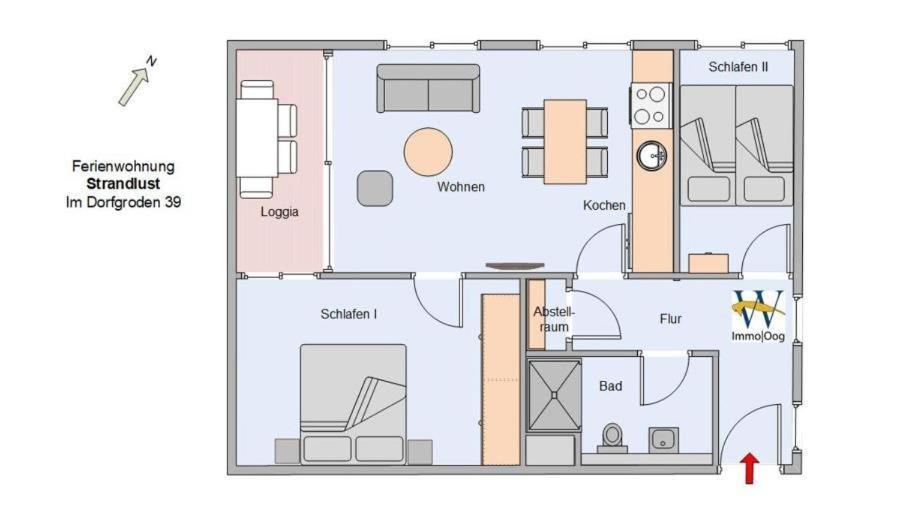 Strandlust - Anspruchsvolle Ferienwohnung Wangerooge Dış mekan fotoğraf